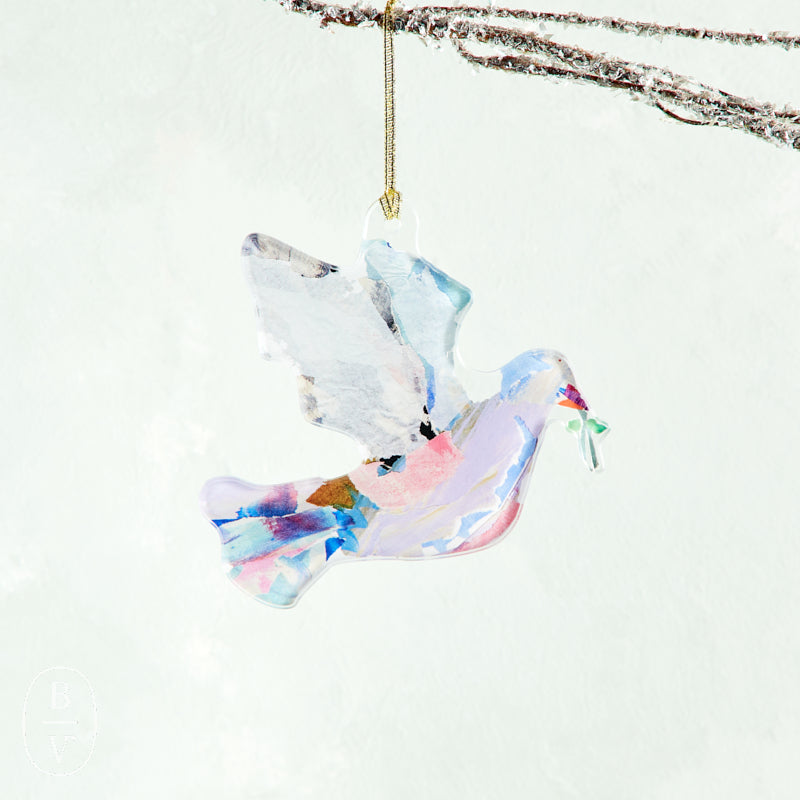 Lauren Dunn ACRYLIC DOVE OF PEACE ORNAMENT