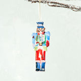 Lauren Dunn ACRYLIC NUTCRACKER ORNAMENT Blue Jacket