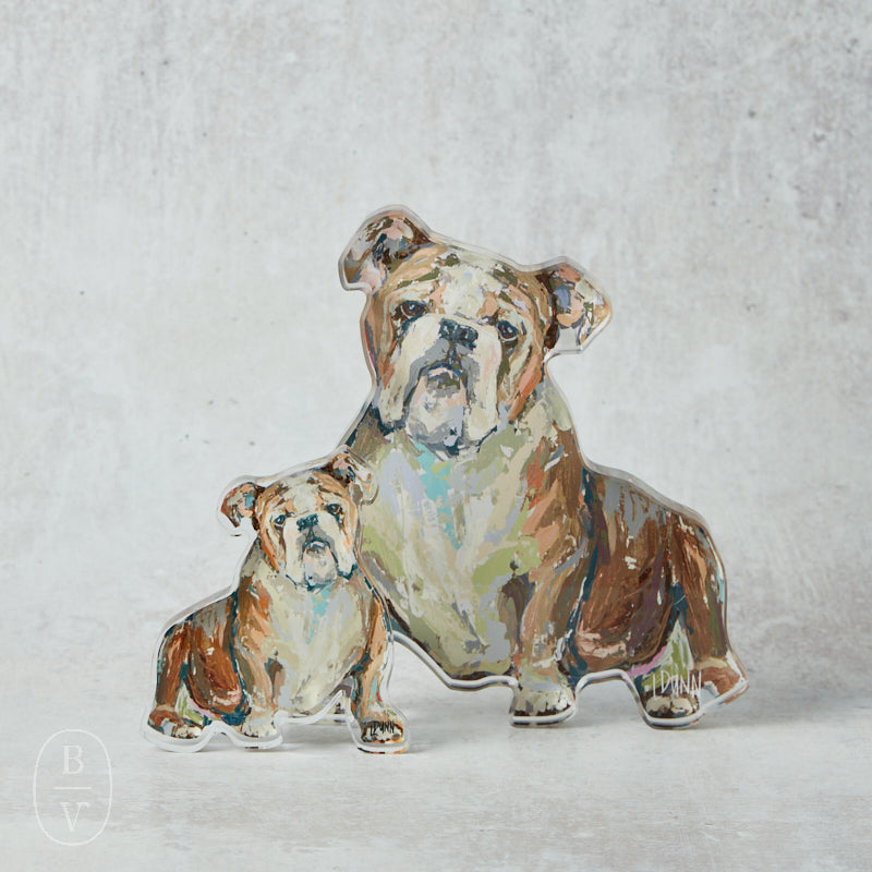 Lauren Dunn BULLDOG ACRYLIC BLOCK