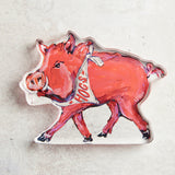 Lauren Dunn GAMEDAY MASCOT ACRYLIC CUTOUT Arkansas