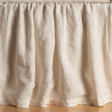 Bella Notte Linens LINEN BED SKIRT Natural