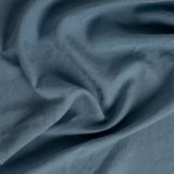 Bella Notte Linens LINEN FITTED SHEET Tahoe Blue