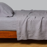 Bella Notte Linens LINEN FLAT SHEET French Lavender
