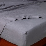 Bella Notte Linens LINEN FITTED SHEET French Lavender