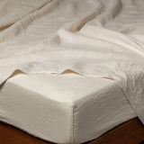 Bella Notte Linens LINEN FITTED SHEET Natural