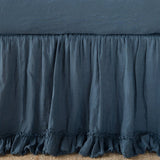 Bella Notte Linens LINEN WHISPER BED SKIRT Midnight