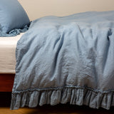 Bella Notte Linens LINEN WHISPER DUVET COVER Tahoe Blue