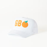 Littlebrightbird GAMEDAY PUFF SCRIPT TRUCKER HAT Go Big Orange