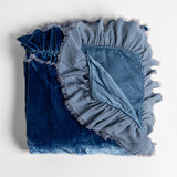 Bella Notte Linens LOULAH BLANKET Tahoe Blue Throw_56x76