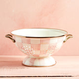 MacKenzie-Childs ENAMEL COLANDER Rosy Check Large