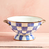 MacKenzie-Childs ENAMEL COLANDER Royal Check Large