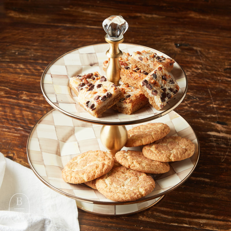 MacKenzie-Childs TWO TIER SWEET STAND