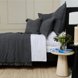 Pom Pom At Home MONTAUK FILLED BIG PILLOW Charcoal 28x36