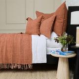 Pom Pom At Home MONTAUK FILLED BIG PILLOW Terra Cotta 28x36