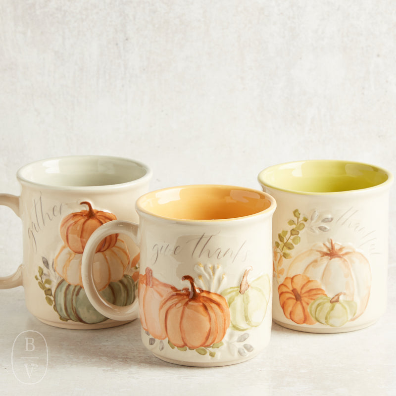 Mudpie GATHER PUMPKIN MUG