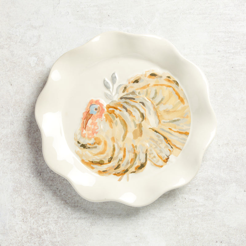 Mudpie GATHER SALAD PLATE Turkey