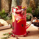 Mudpie GLASS CANDY CANE PITCHER