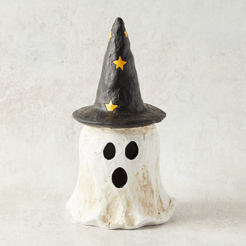 Mudpie HALLOWEEN LANTERN Ghost Black Hat