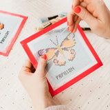 Cotton Clara Craft Kits and Supplies BUTTERFLY NEEDLEPOINT KIT
