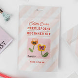 Cotton Clara Craft Kits and Supplies PANSY NEEDLEPOINT KIT