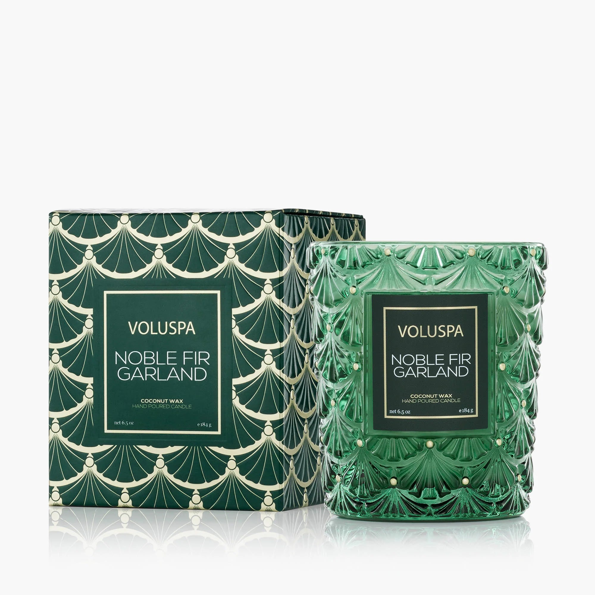 Voluspa SEASONAL BOXED CLASSIC CANDLE Noble Fir Garland 6.5oz