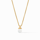 Julie Vos NOEL SOLITAIRE NECKLACE Clear Crystal