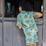 Printfresh HIGHLAND COWS LIGHTWEIGHT FLANNEL SHORT SET