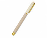 Mary Square SNAP CAP COLORBLOCK PEN Beige