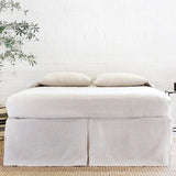 Pom Pom At Home PLEATED LINEN BEDSKIRT Flax