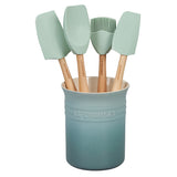 Le Creuset CRAFT SERIES 5 PIECE UTENSIL SET WITH CROCK Sea Salt