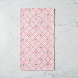 Geometry ROSE LATTICE TEA TOWEL