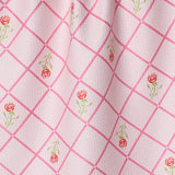 Geometry ROSE LATTICE TEA TOWEL