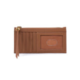 Hobo CARTE CARD CASE SS26 Pebbled Leather Timber Brown
