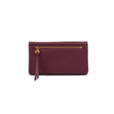 Hobo LUMEN CONTINENTAL WALLET Pebbled Leather Mulberry Glaze