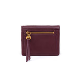 Hobo LUMEN MINI WALLET Pebbled Leather Mulberry Glaze