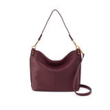 Hobo PIER SHOULDER BAG Pebbled Leather Mulberry Glaze