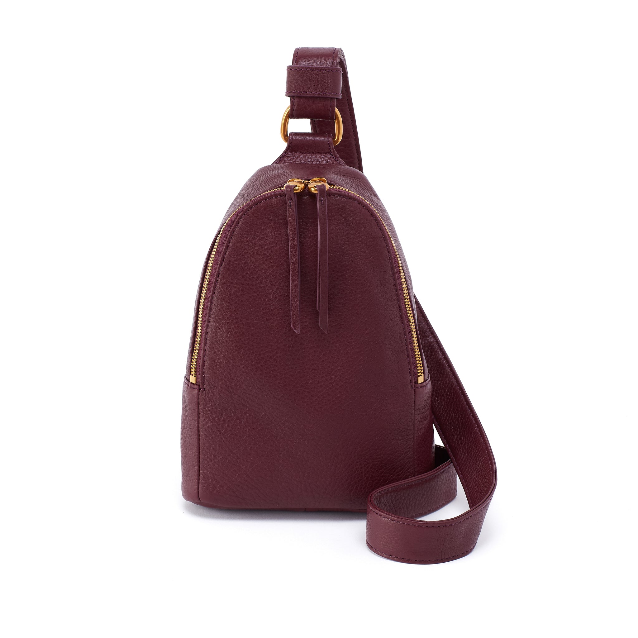 Hobo FERN SLING BAG Pebbled Leather Mulberry Glaze