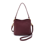 Hobo STARR CONVERTIBLE SHOULDER BAG Pebbled Leather Mulberry Glaze