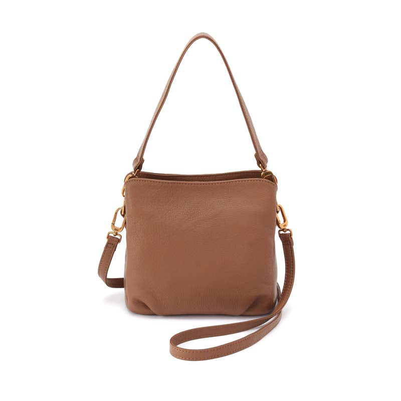 Hobo STARR CONVERTIBLE SHOULDER BAG SS26 Pebbled Leather Timber Brown