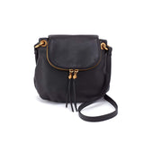 Hobo FERN ZIP FLAP CROSSBODY SS26 Pebbled Leather Black