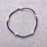 eNewton Design HOPE PURPOSE PEARL BRACELET FW26 Navy