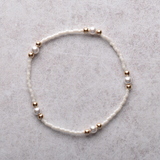 eNewton Design HOPE PURPOSE PEARL BRACELET FW26 Milkshake
