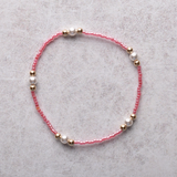 eNewton Design HOPE PURPOSE PEARL BRACELET FW26 Pink Champagne