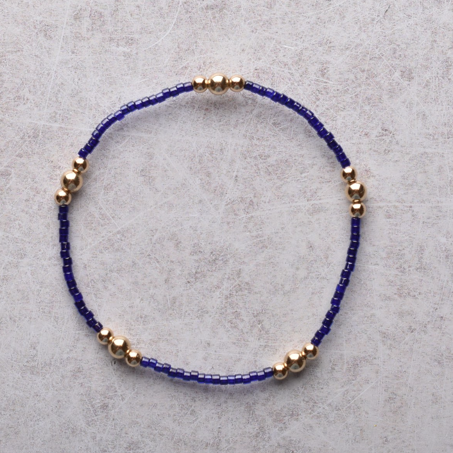 eNewton Design HOPE PURPOSE GOLD BRACELET FW26 Navy