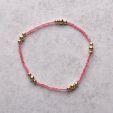 eNewton Design HOPE PURPOSE GOLD BRACELET FW26 Pink Champagne