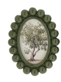Creative Co-op RESIN BOBBIN PHOTO FRAME MAGNET Green