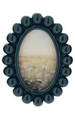 Creative Co-op RESIN BOBBIN PHOTO FRAME MAGNET Blue