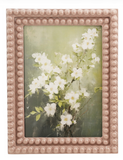 Creative Co-op RECTANGLE RESIN BOBBIN PHOTO FRAME Blush 5x7