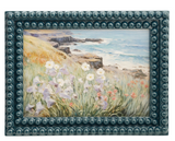 Creative Co-op RECTANGLE RESIN BOBBIN PHOTO FRAME Blue 5x7