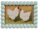 Creative Co-op RESIN BALL PHOTO FRAME Baby Blue 4x6